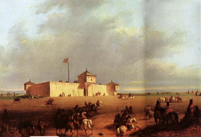 Alfred Jacob Miller Fort William on the Laramie China oil painting art
